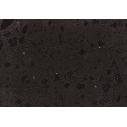 pietra artificiale del quarzo nero lucido
