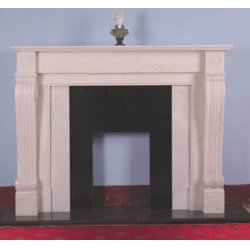 stone insert decorative marble fireplace